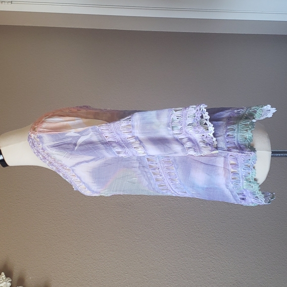 Soft surroundings tie dye cover-up. Size XS - Picture 4 of 8